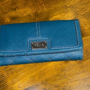 Relic Teal Leather Continental Wallet
